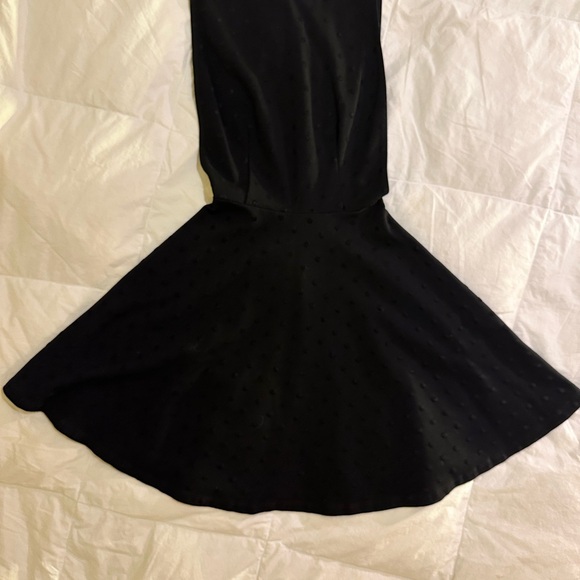 American Apparel backless mini polka dot dress in black. - Picture 4 of 4